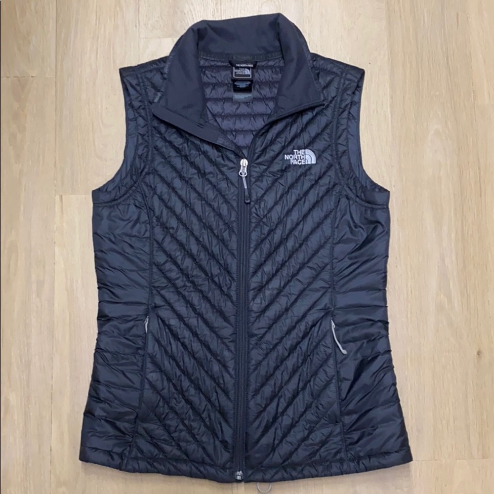 Gray North Face vest